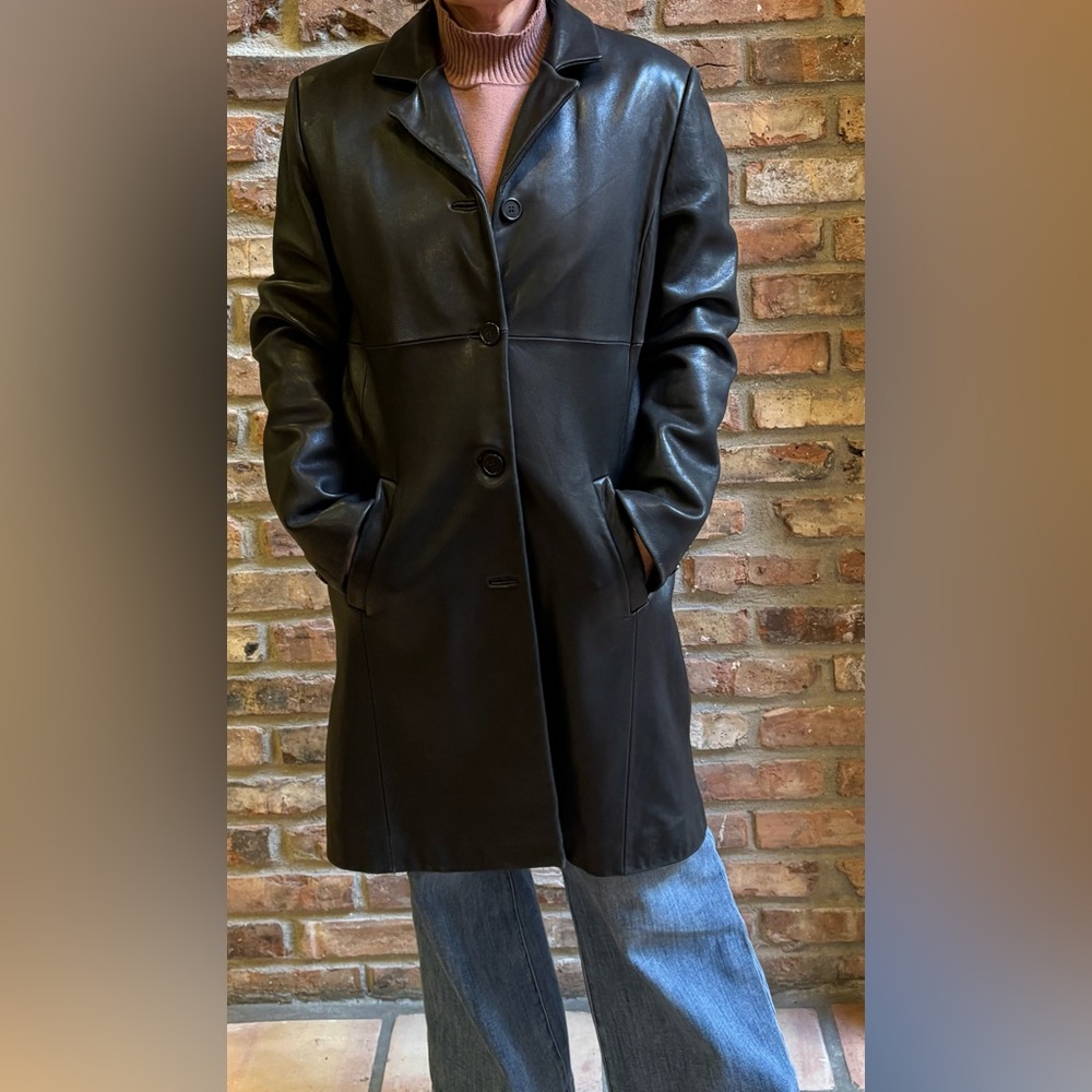 Vintage Jones of New York Leather Coat